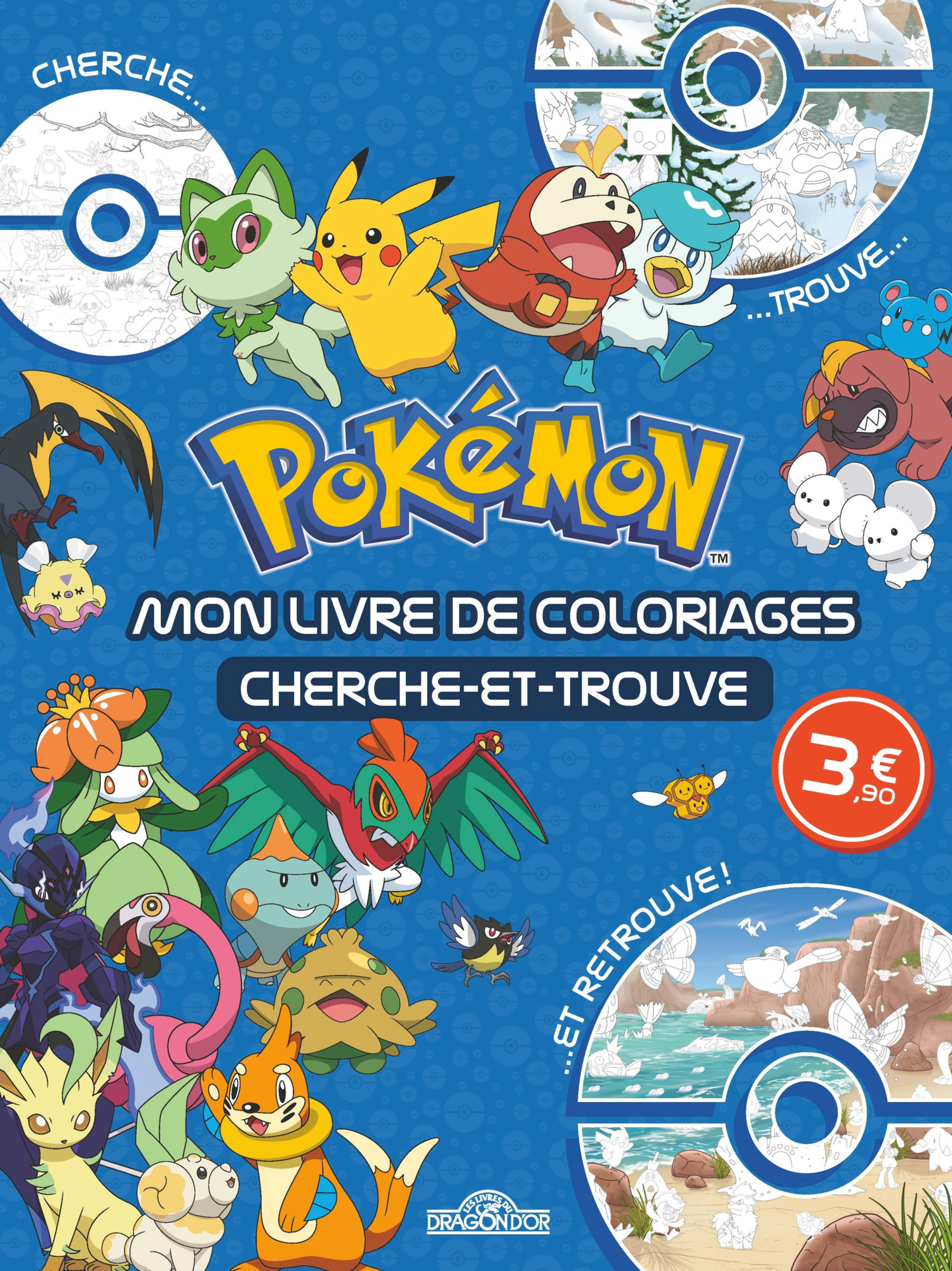 POKÉMON - MON LIVRE DE COLORIAGES CHERCHE ET TROUVE