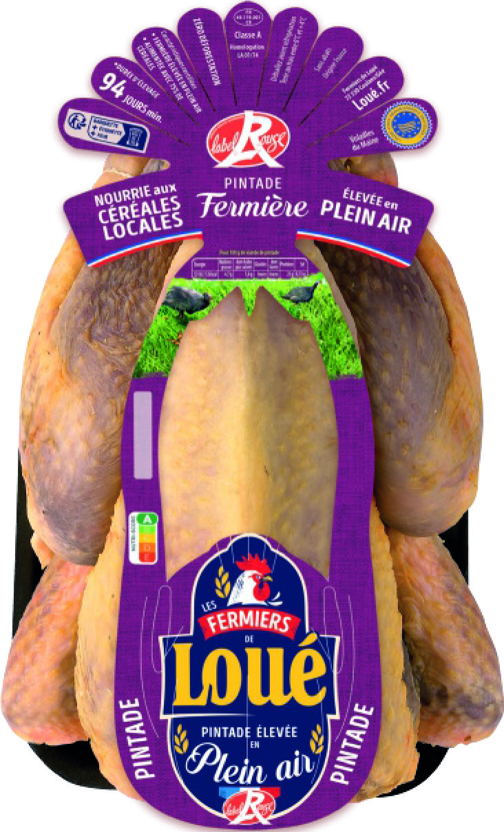 PINTADE FERMIÈRE LABEL ROUGE IGP(5) VOLAILLES DU MAINE