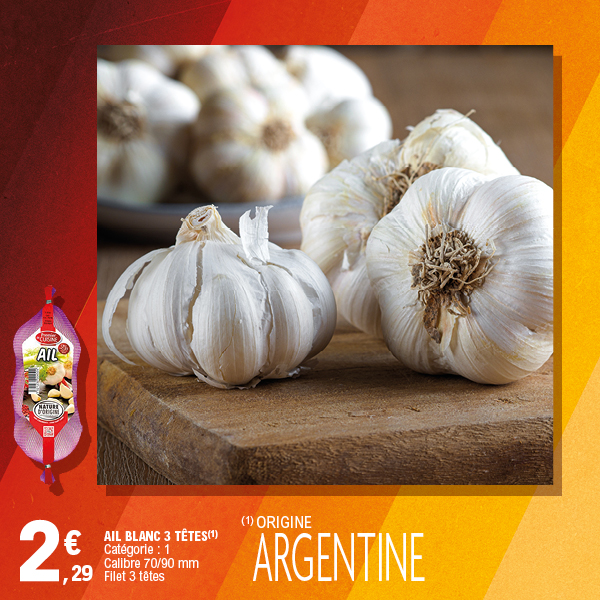 AIL BLANC 3 TÊTES