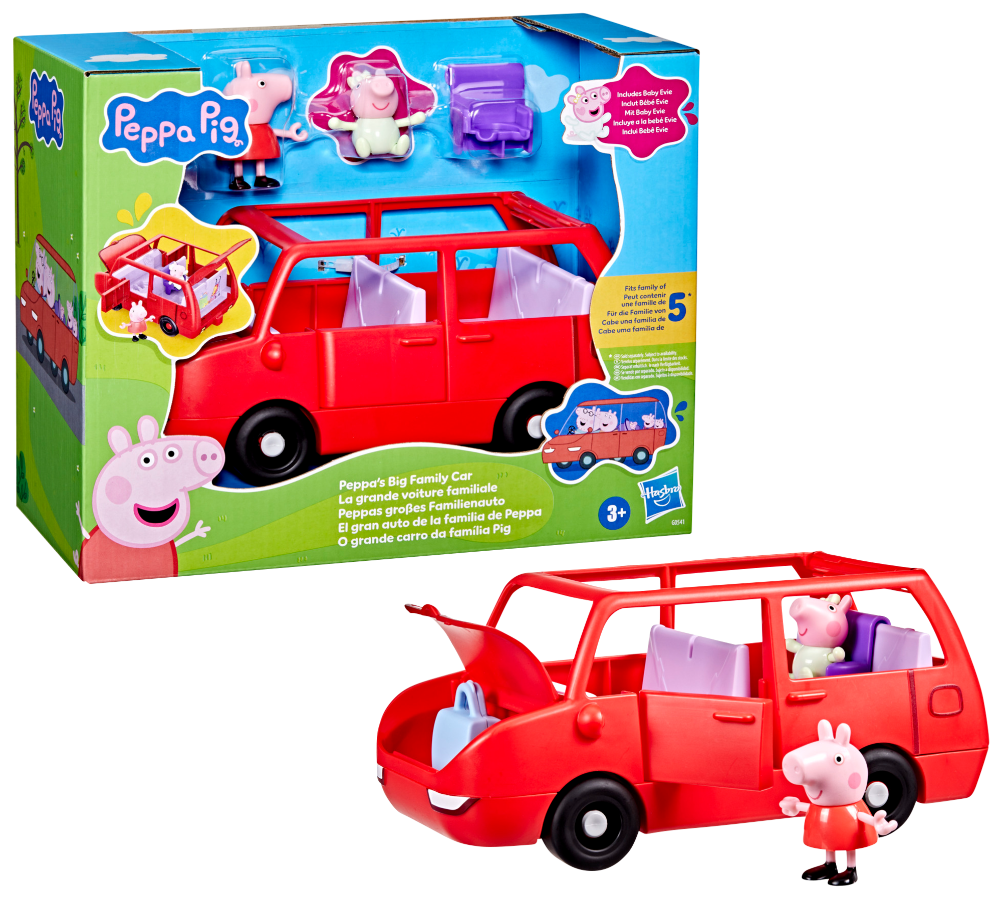 La voiture rouge de Peppa