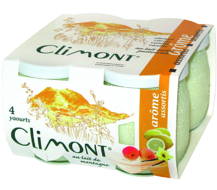 YAOURT AROMATISÉS ASSORTIS X4