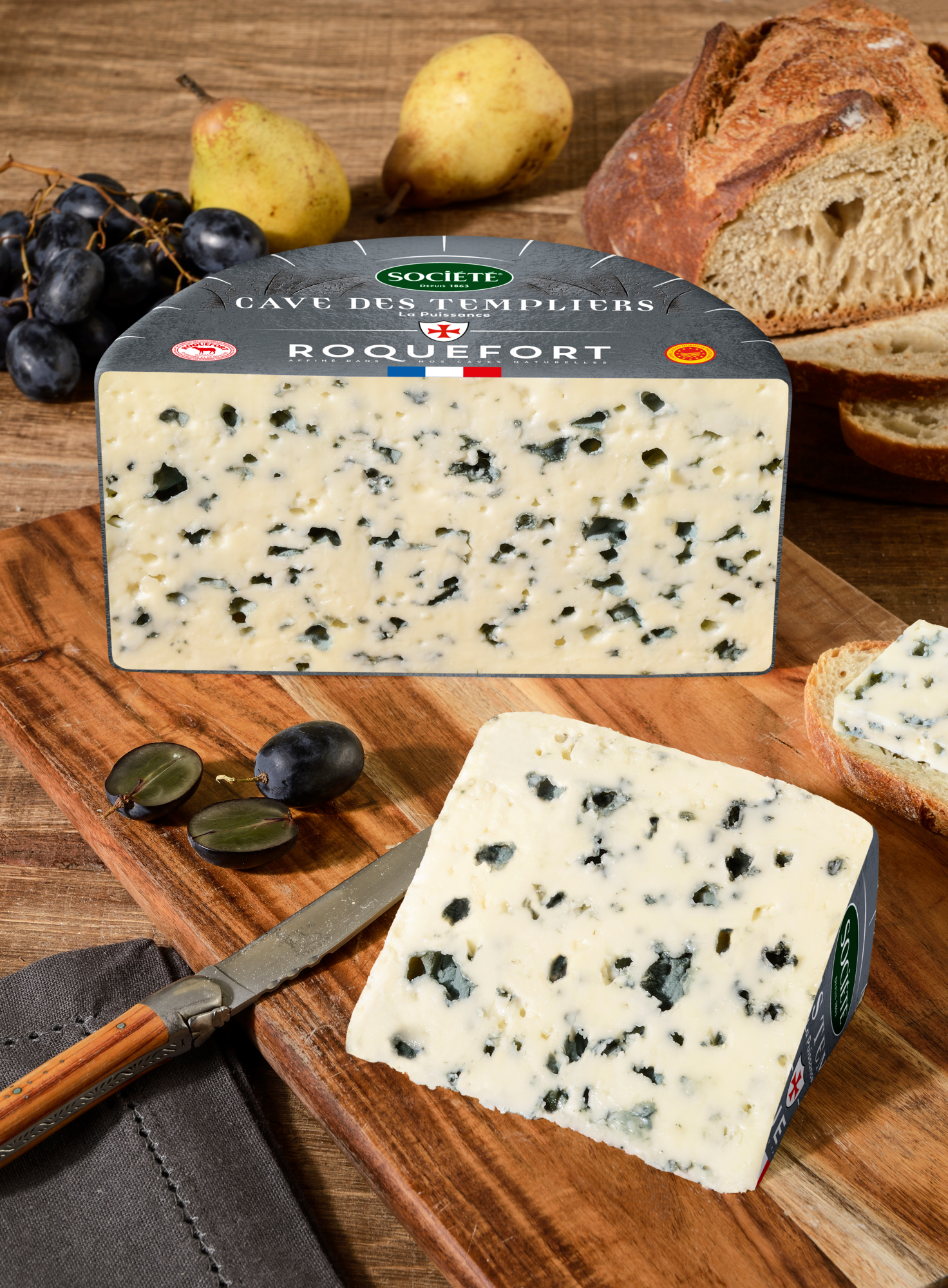 Cave des Templiers Roquefort AOP 31,7% Mat.Gr.