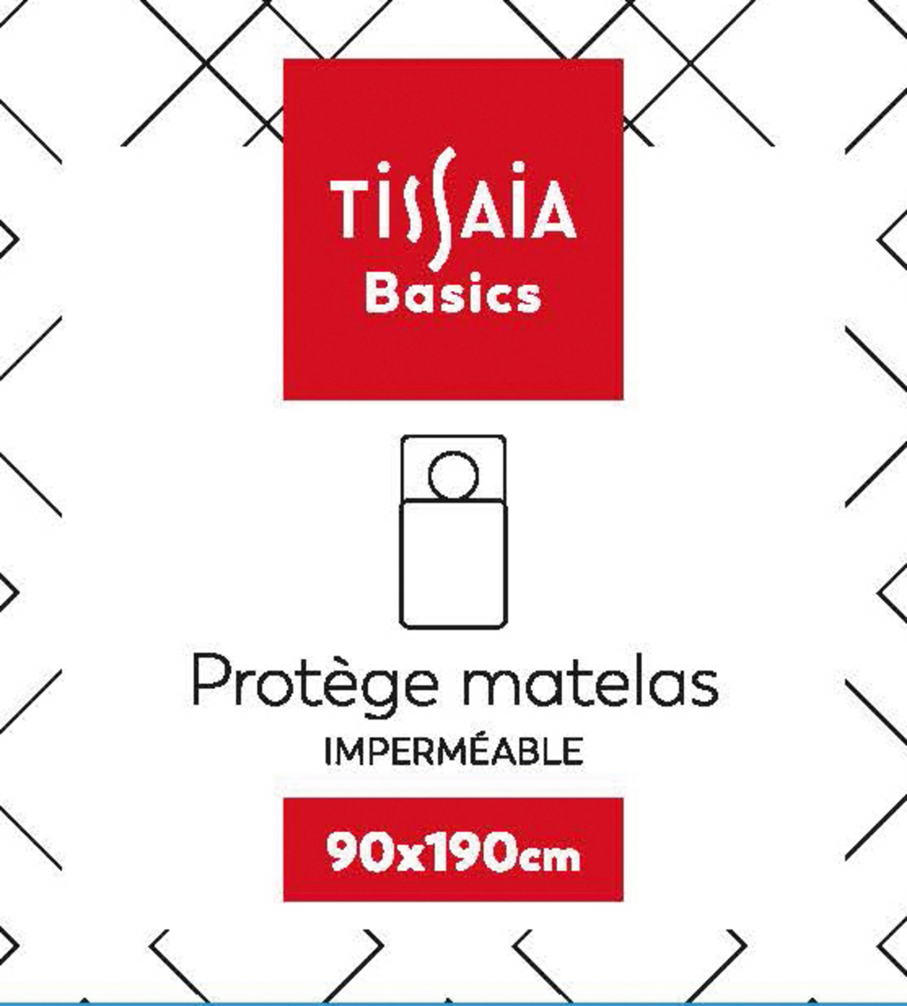 PROTÈGE MATELAS IMPERMÉABLE 90X190 CM