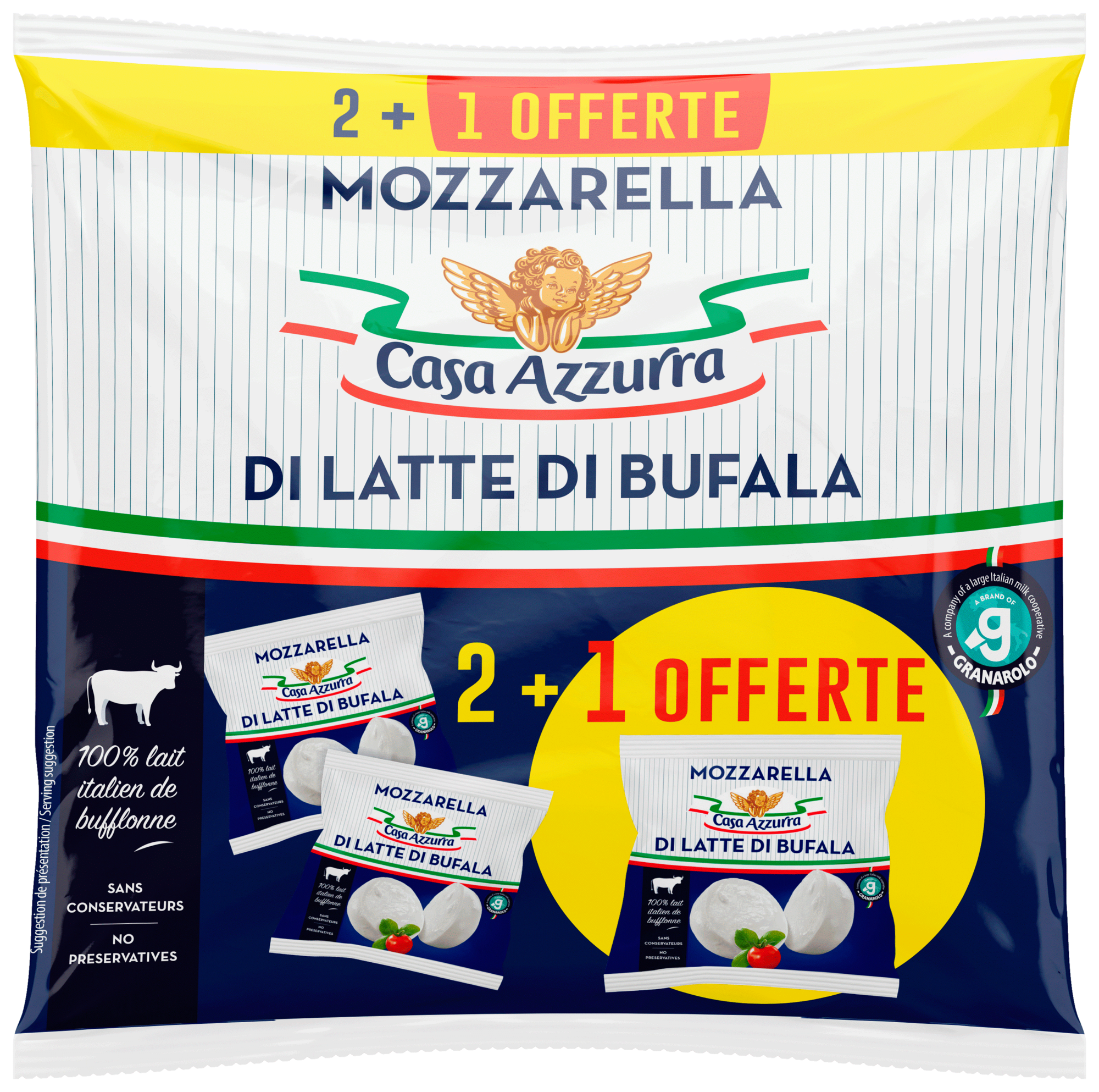 Mozzarella Di Latte Di Bufala 25% Mat.Gr.