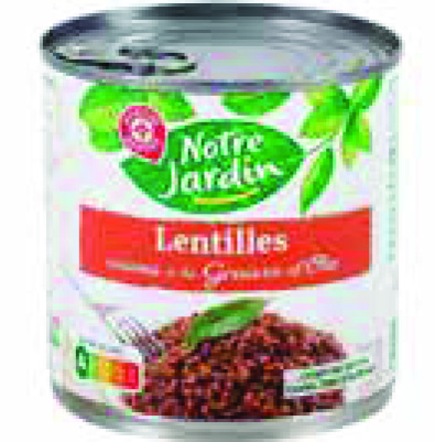LENTILES CUISINÉES À LA GRAISSE D’OIE