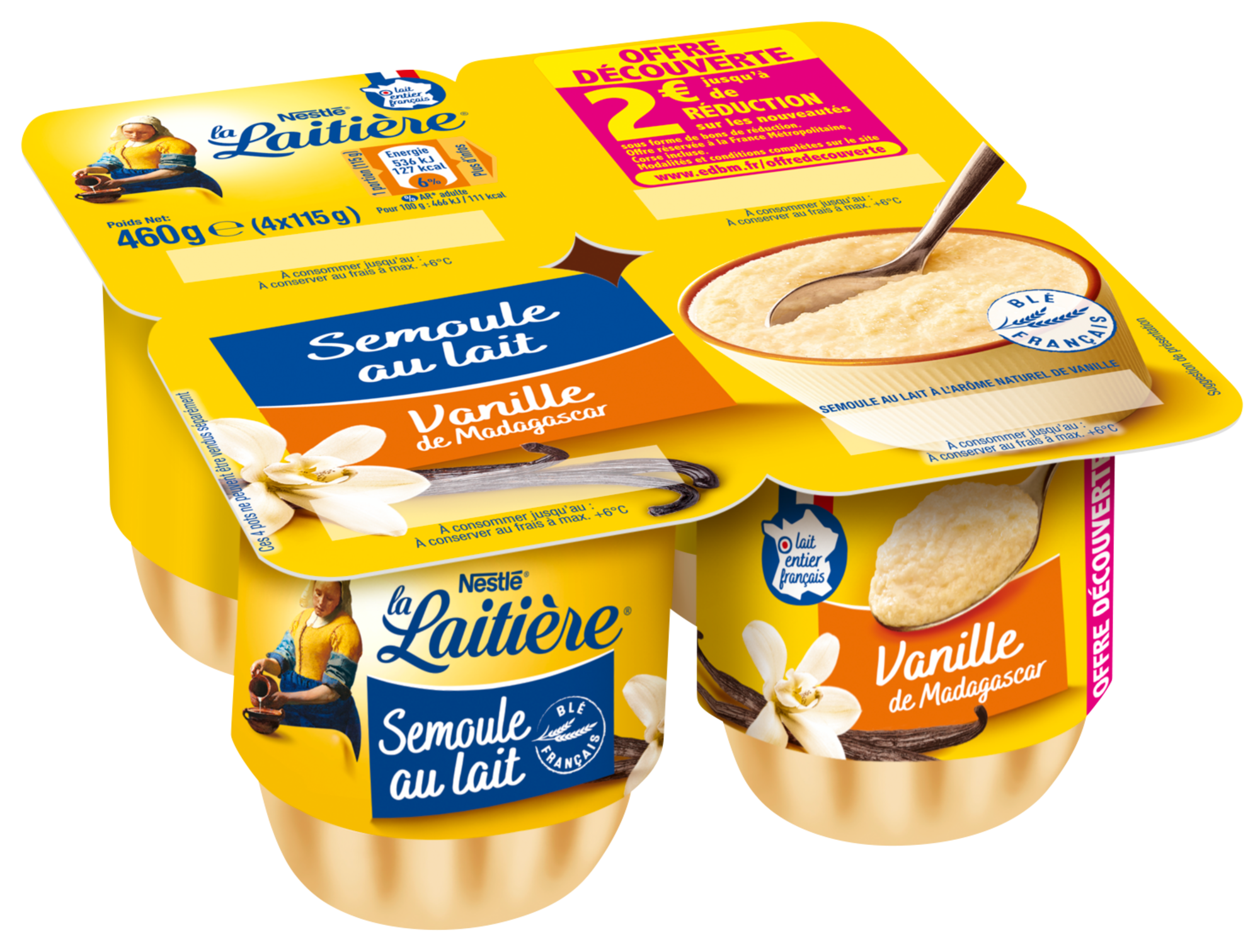 Semoule au lait Vanille de Madagascar Offre découverte