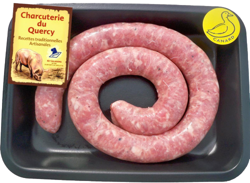 SAUCISSE FRÂICHE AU CANARD 30%