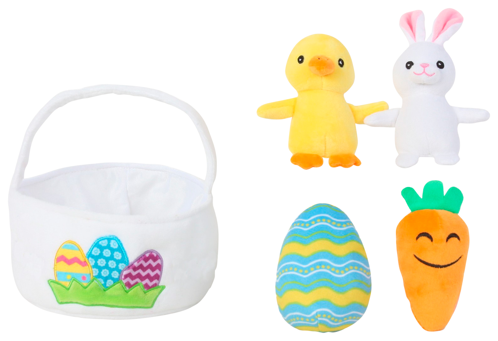 PANIER DE Pâques AVEC PELUCHES