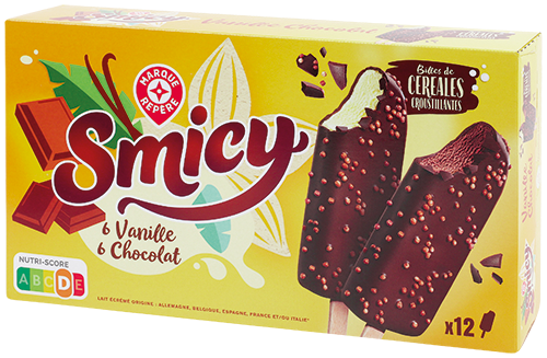 12 BÂTONNETS DE GLACE VANILLE CHOCOLAT
