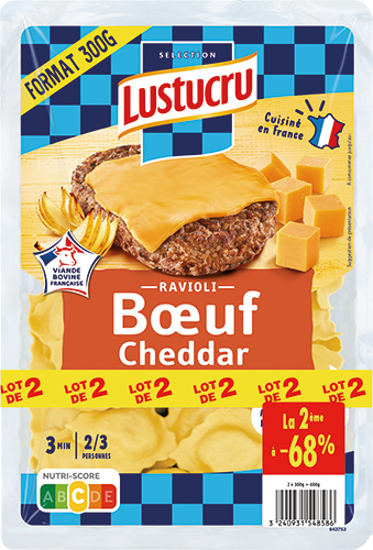 RAVIOLI BŒUF CHEDDAR