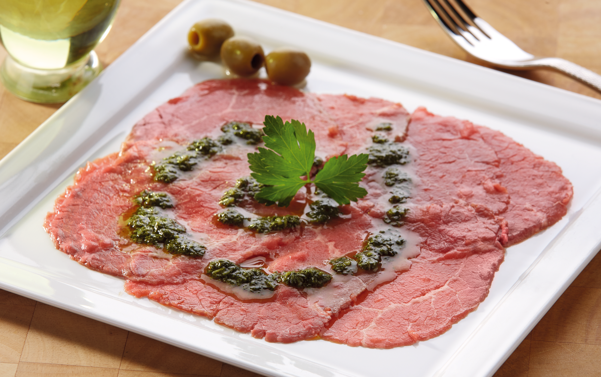 Carpaccio & sa marinade au basilic format spécial