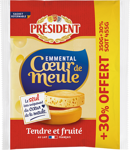 EMMENTAL CŒUR DE MEULE 29% DE MAT.GR.