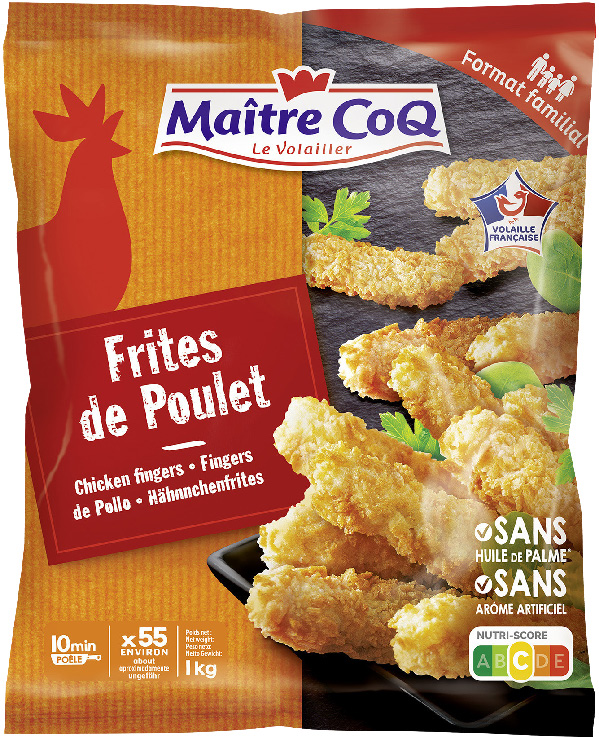 FRITES DE POULET SURGELÉES FORMAT FAMILIAL 
