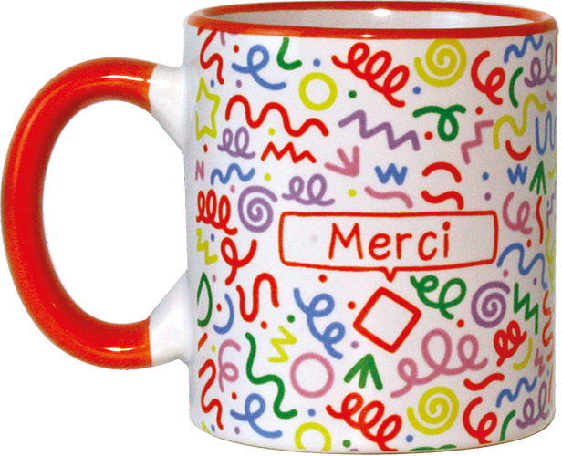 TASSE À MESSAGE EN CÉRAMIQUE