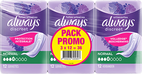SERVIETTES OU CULOTTES 
POUR FUITES URINAIRES