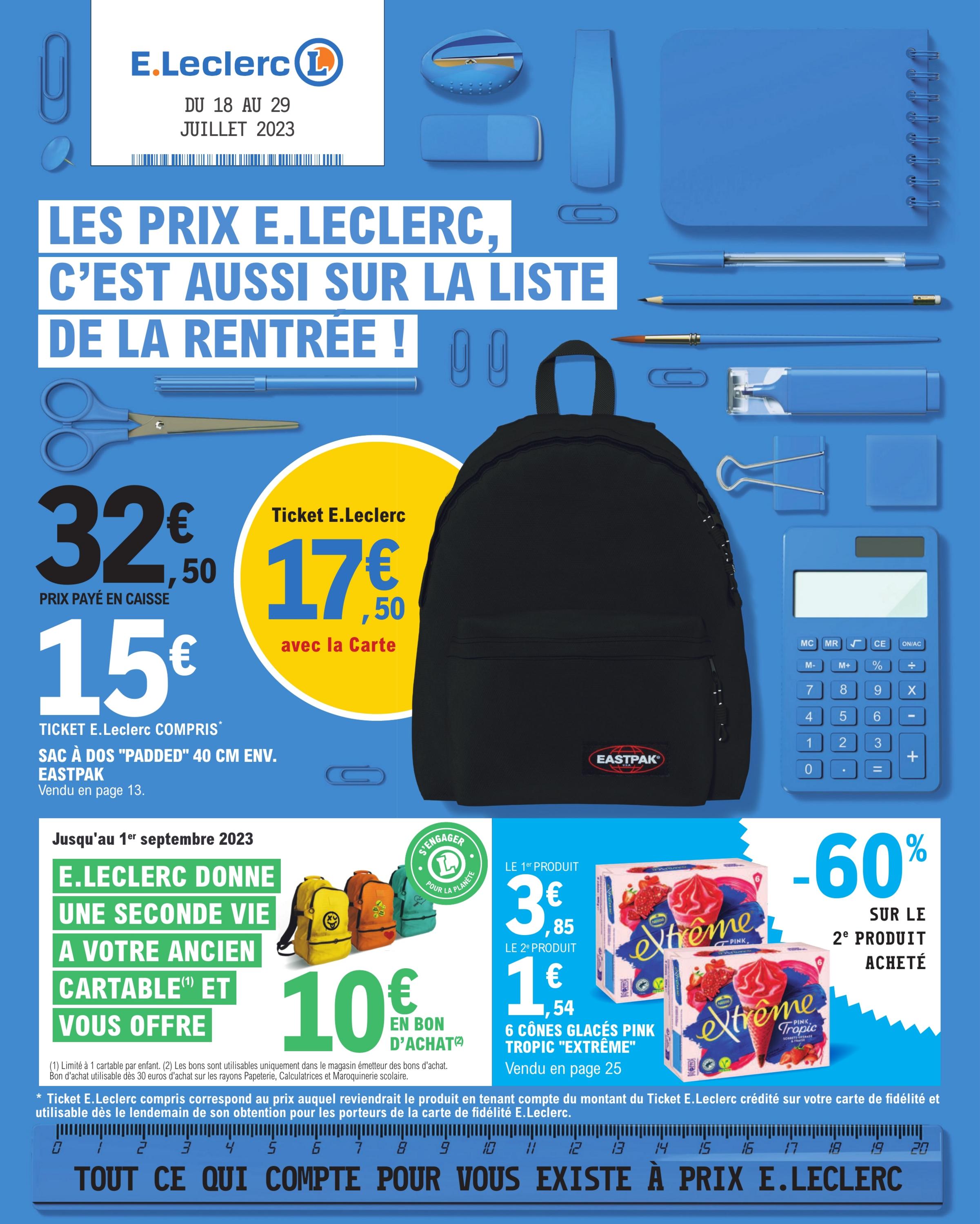 Cartable 2025 leclerc 2020