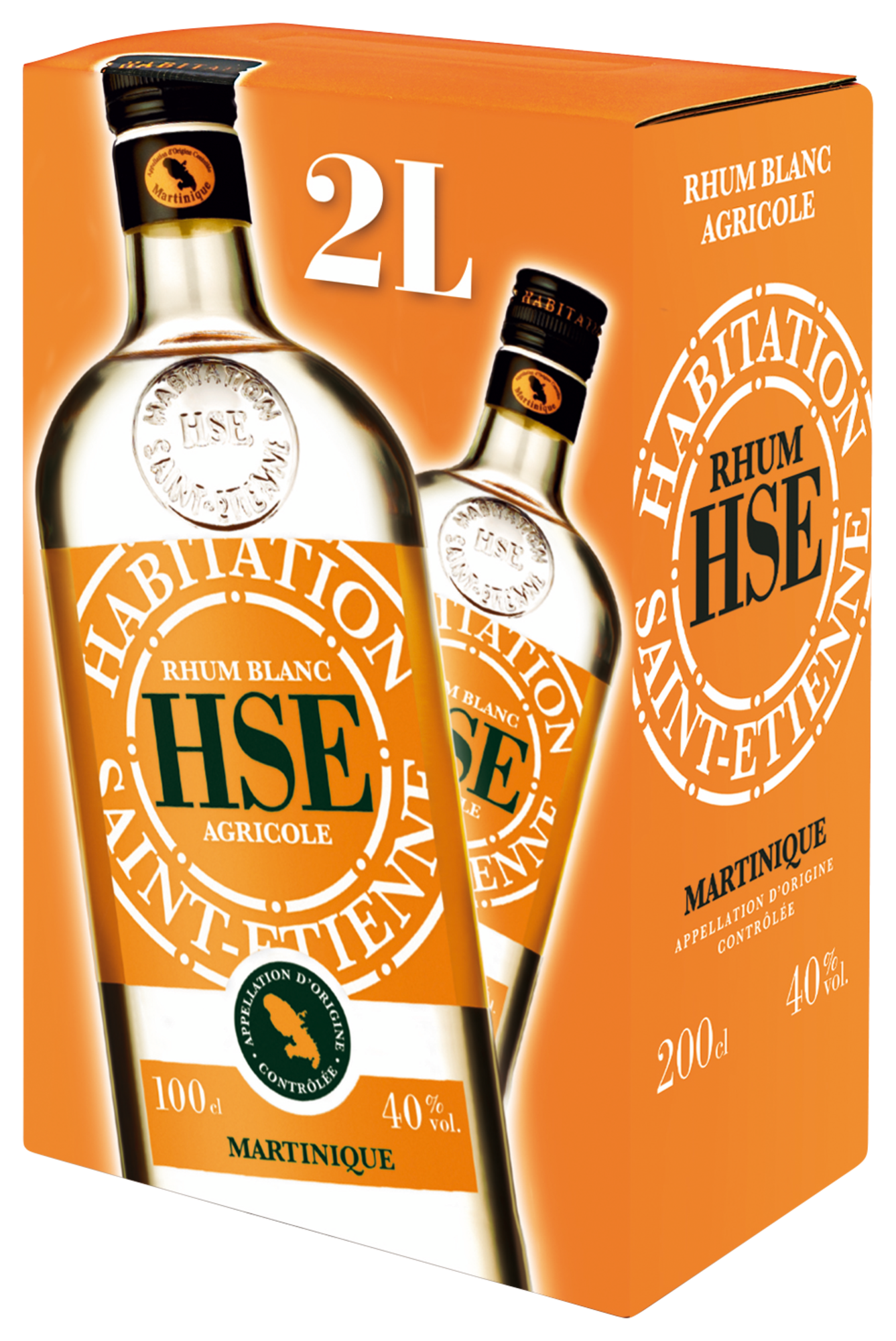 AOC BIB RHUM BLANC AGRICOLE MARTINIQUE 