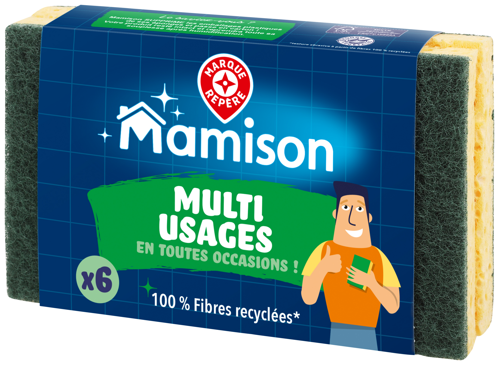 ÉPONGES GRATTANTES MULTI-USAGES