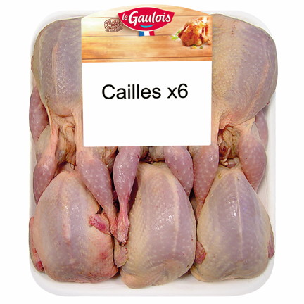 CAILLES X6 PRÊTES-À-CUIRE