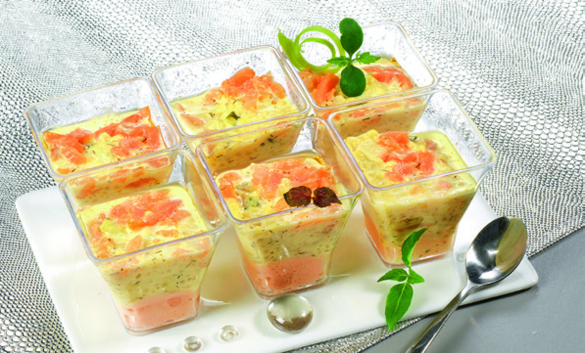 6 VERRINES DUO DE SAUMON ET CITRON