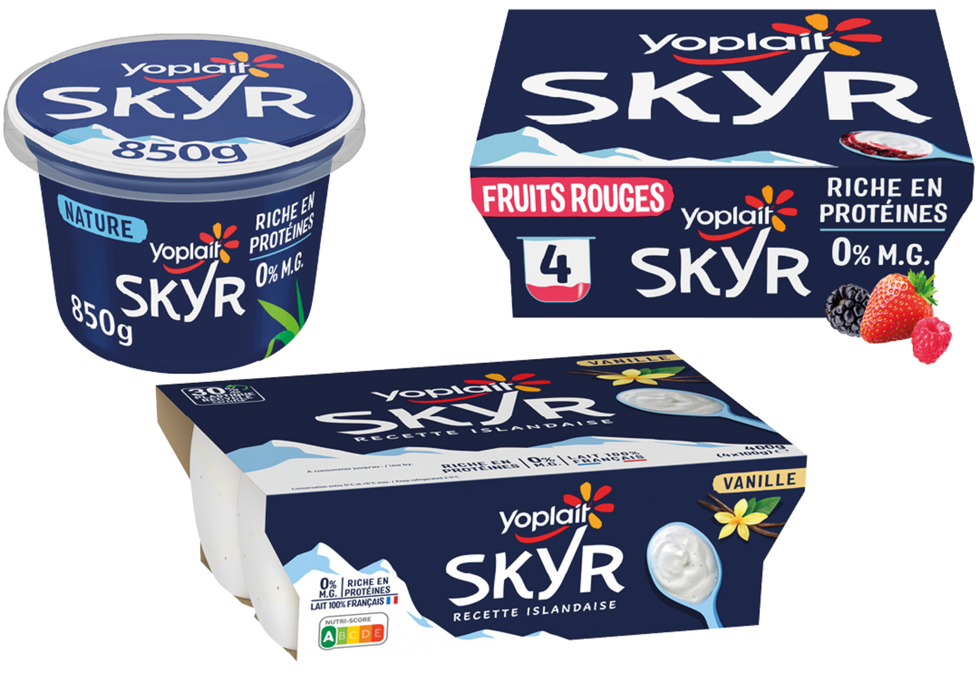 SUR LES PRODUITS PRÉSENTS EN MAGASIN DE LA GAMME SKYR DE YOPLAIT