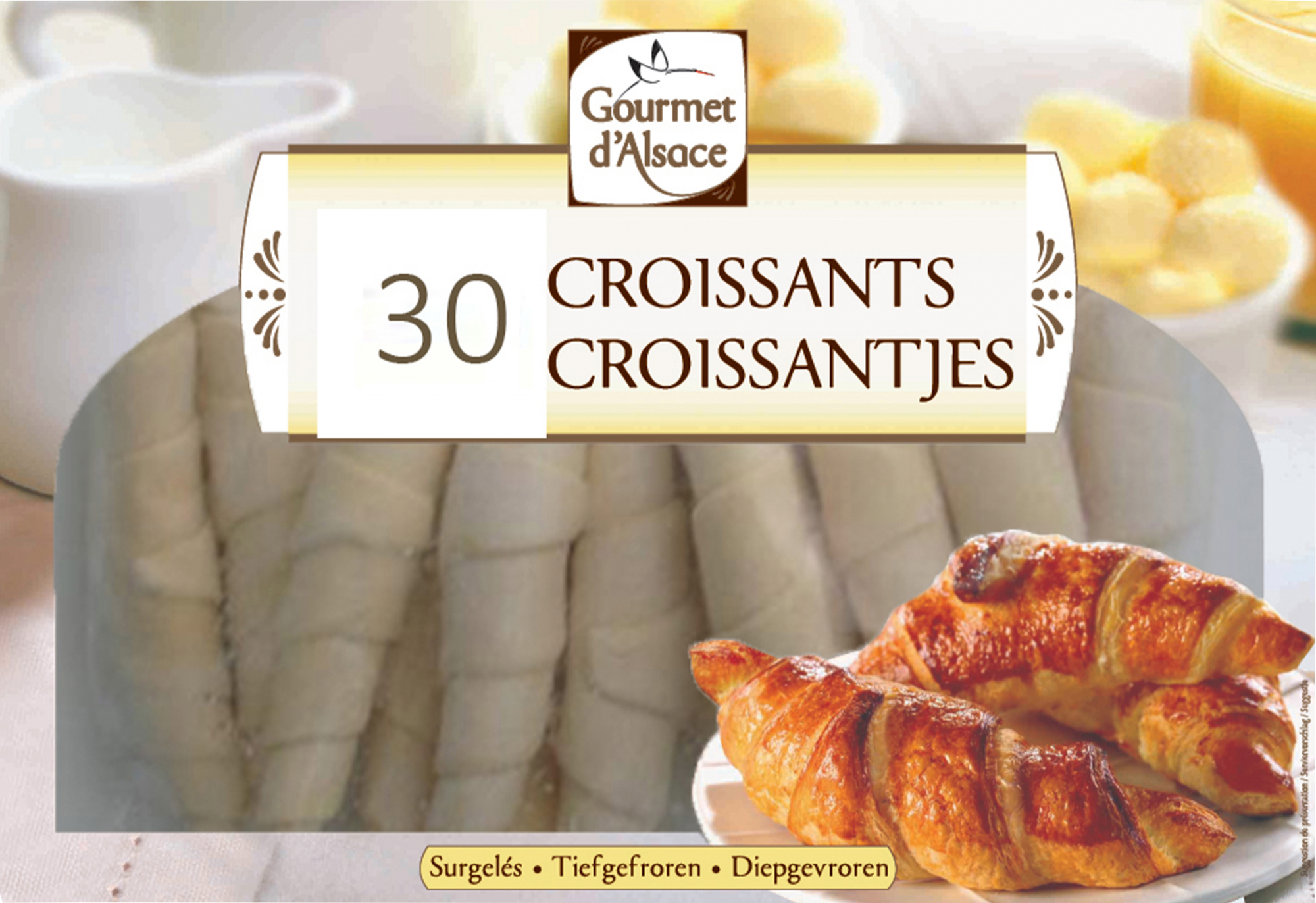 30 croissants surgelés