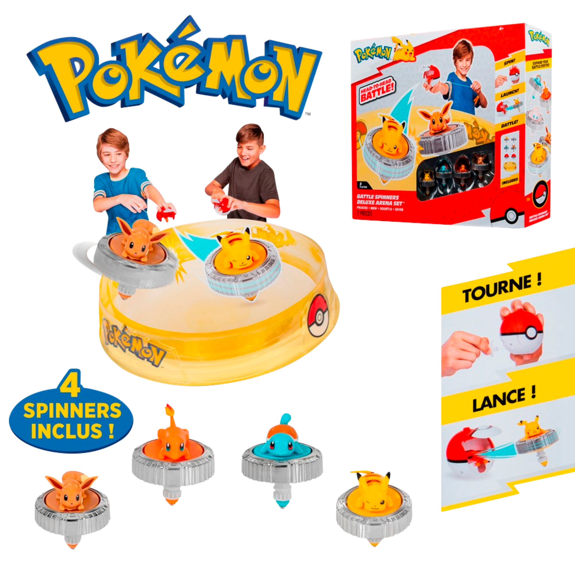 Arène Pokémon et 4 spinners