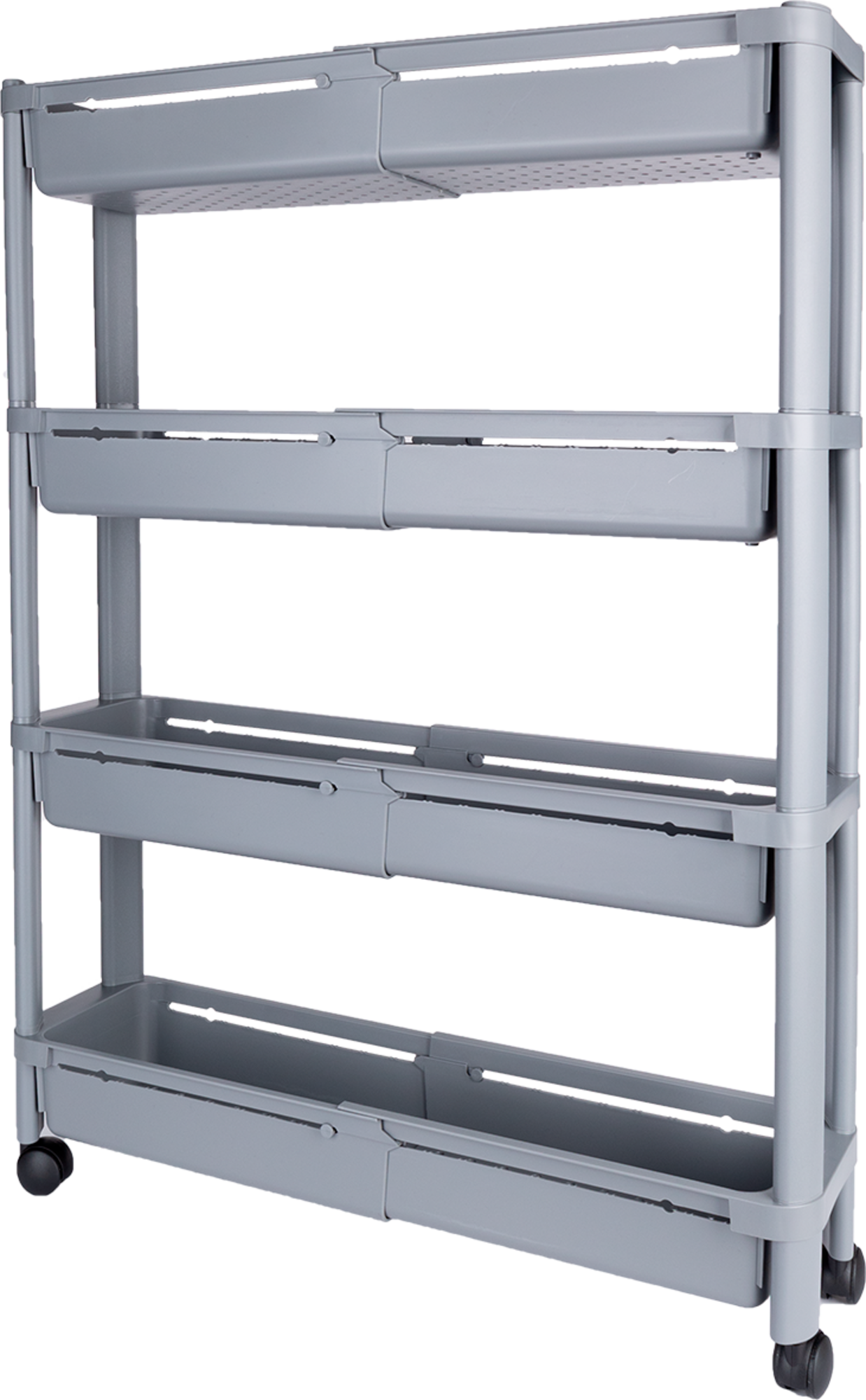 CHARIOT DE RANGEMENT EXTENSIBLE - 4 ÉTAGES