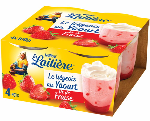 LE LIÉGEOIS AU YAOURT SUR LIT DE FRUITS