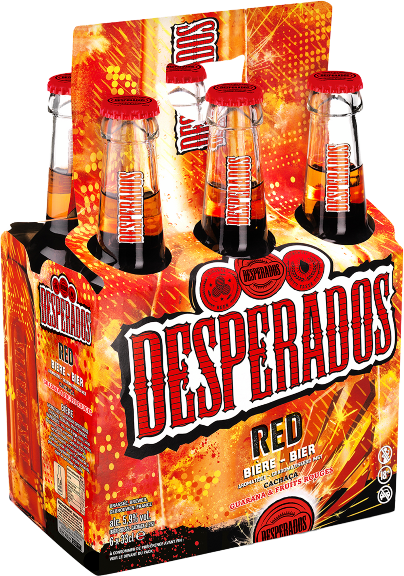 BIÈRE AROMATISÉE À LA CACHAÇA, AUX FRUITS ROUGES ET AU GUARANA