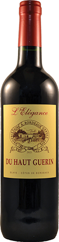 AOP BLAYE CÔTES DE BORDEAUX
L'ÉLÉGANCE DU HAUT GUERIN
2021