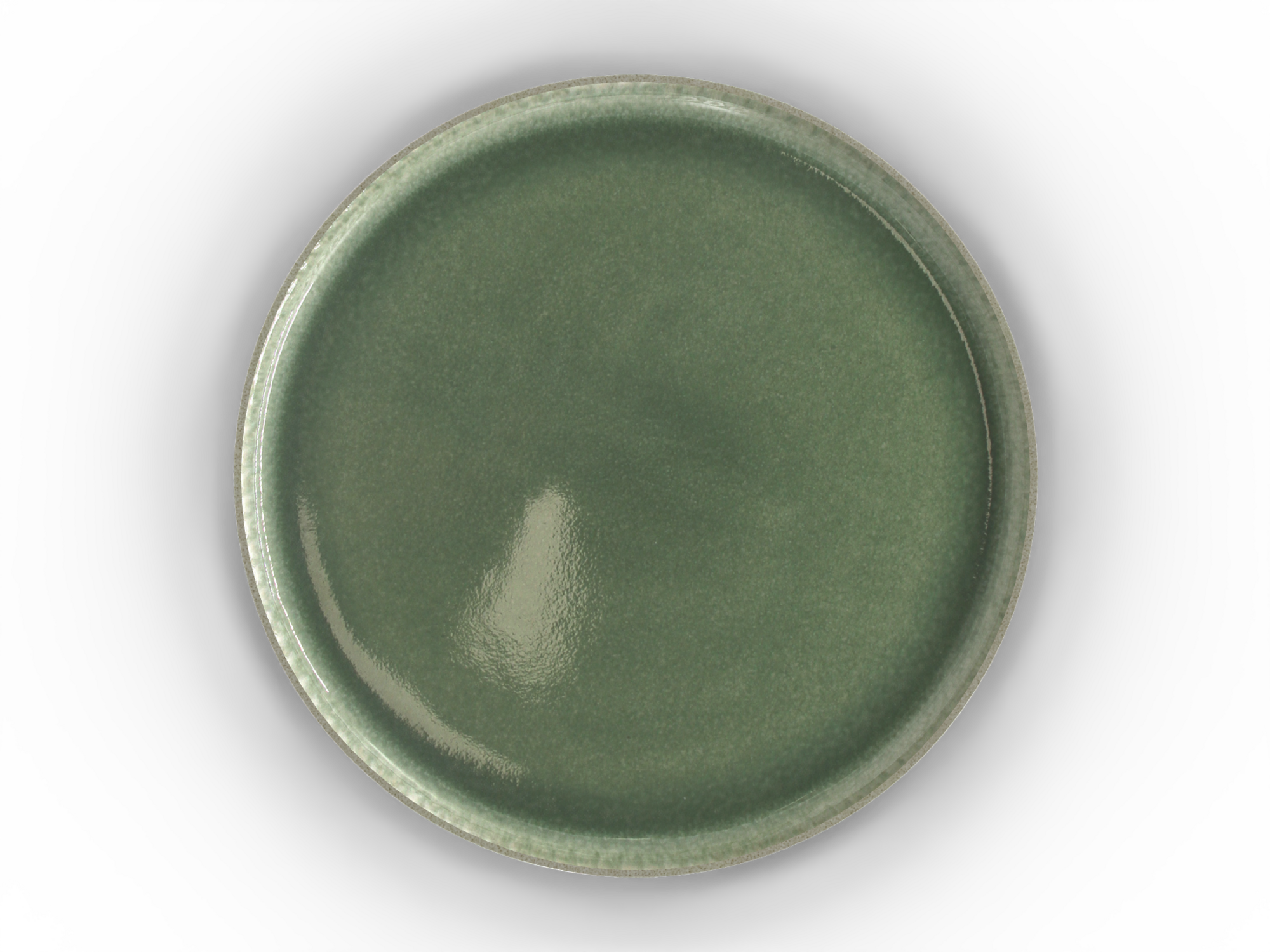 ASSIETTE PLATE JADE VERTE 27 CM