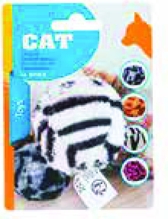 JOUET BALLE PELUCHE POUR CHAT