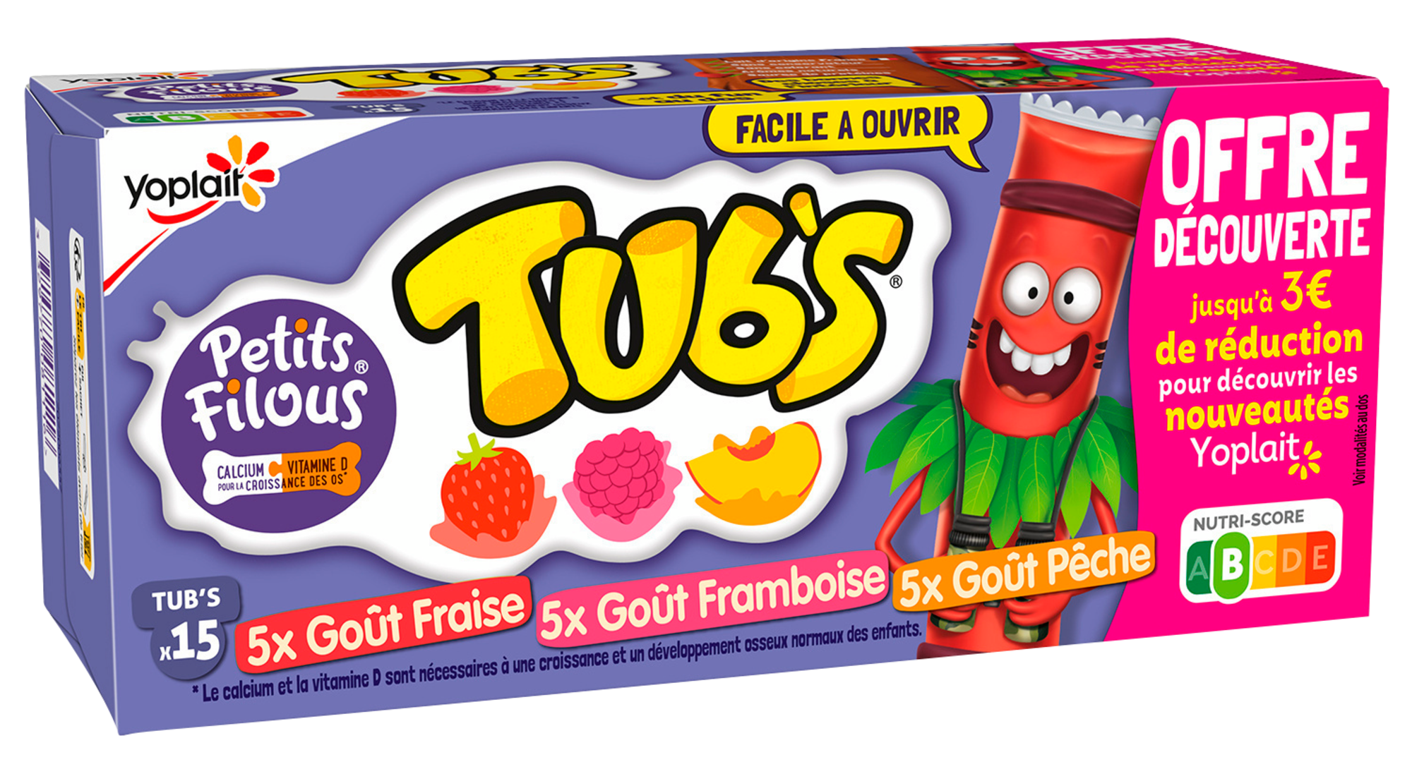 Petits filous Tub's Fruits Offre découverte