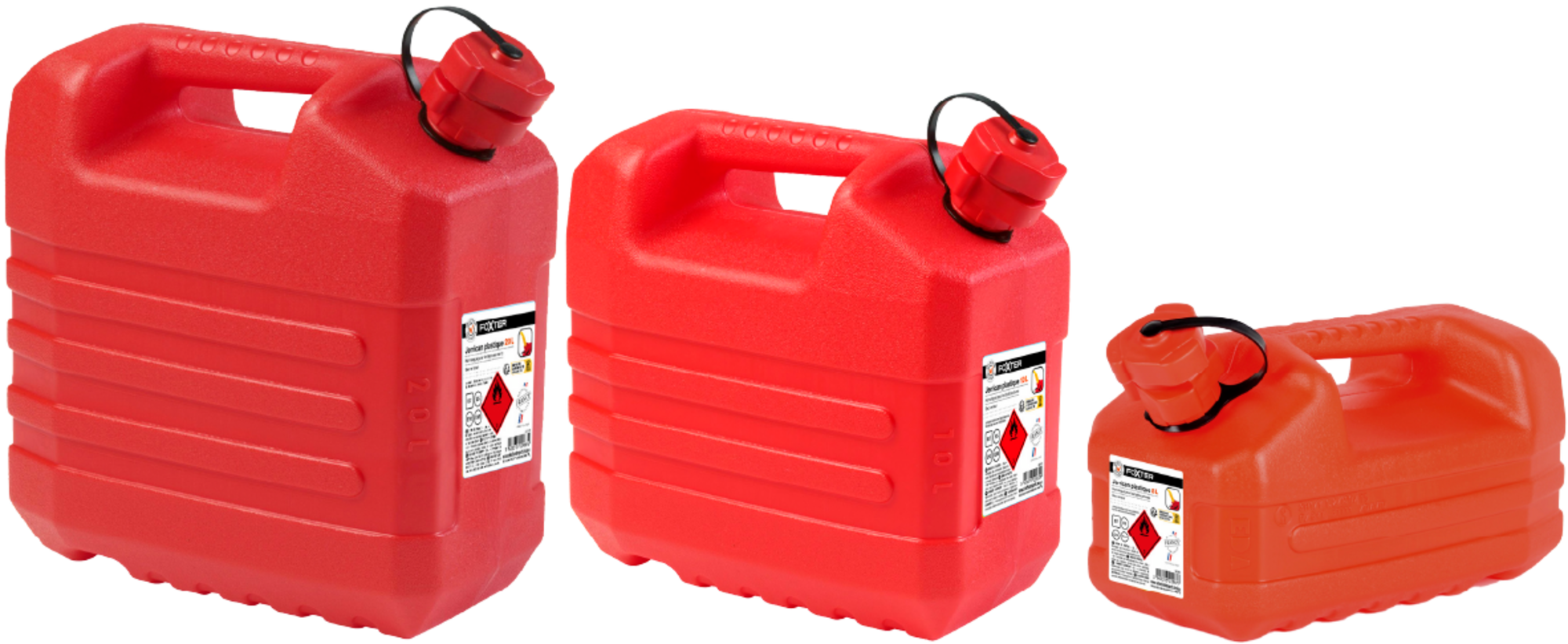 SUR LES JERRYCANS PRÉSENTS EN MAGASIN DE LA GAMME "FOXTER"