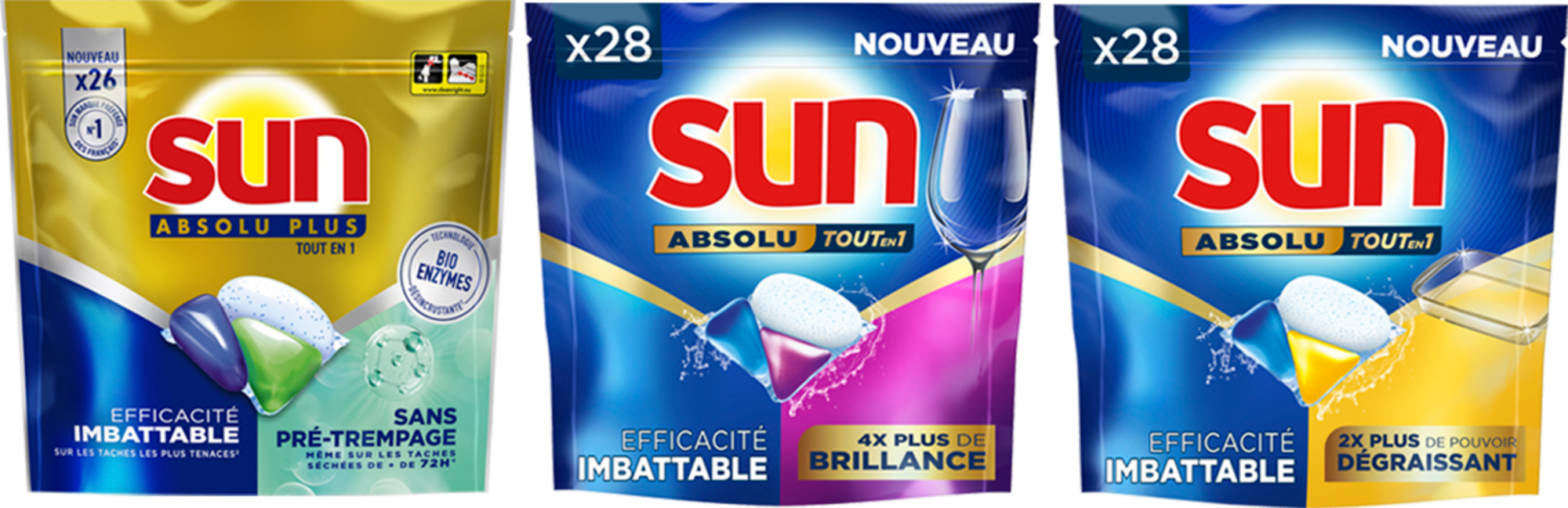 SUR LES PRODUITS PRÉSENTS EN MAGASIN DE LA GAMME CAPSULES "SUN" (Absolu, Optimum et Pro-Expert)