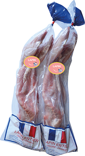 LAPIN ENTIER 
SOUS FOURREAU