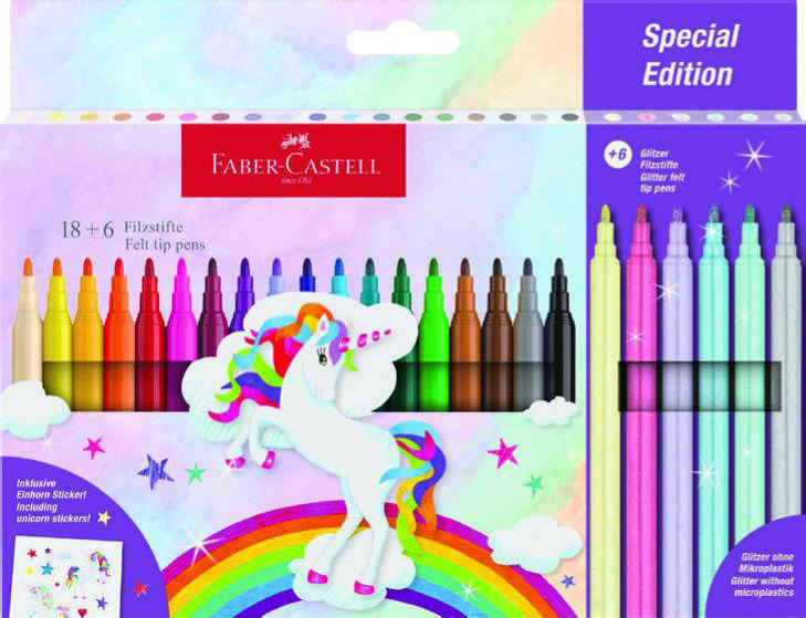 FEUTRES LICORNE GRIP 18 + 6(1)