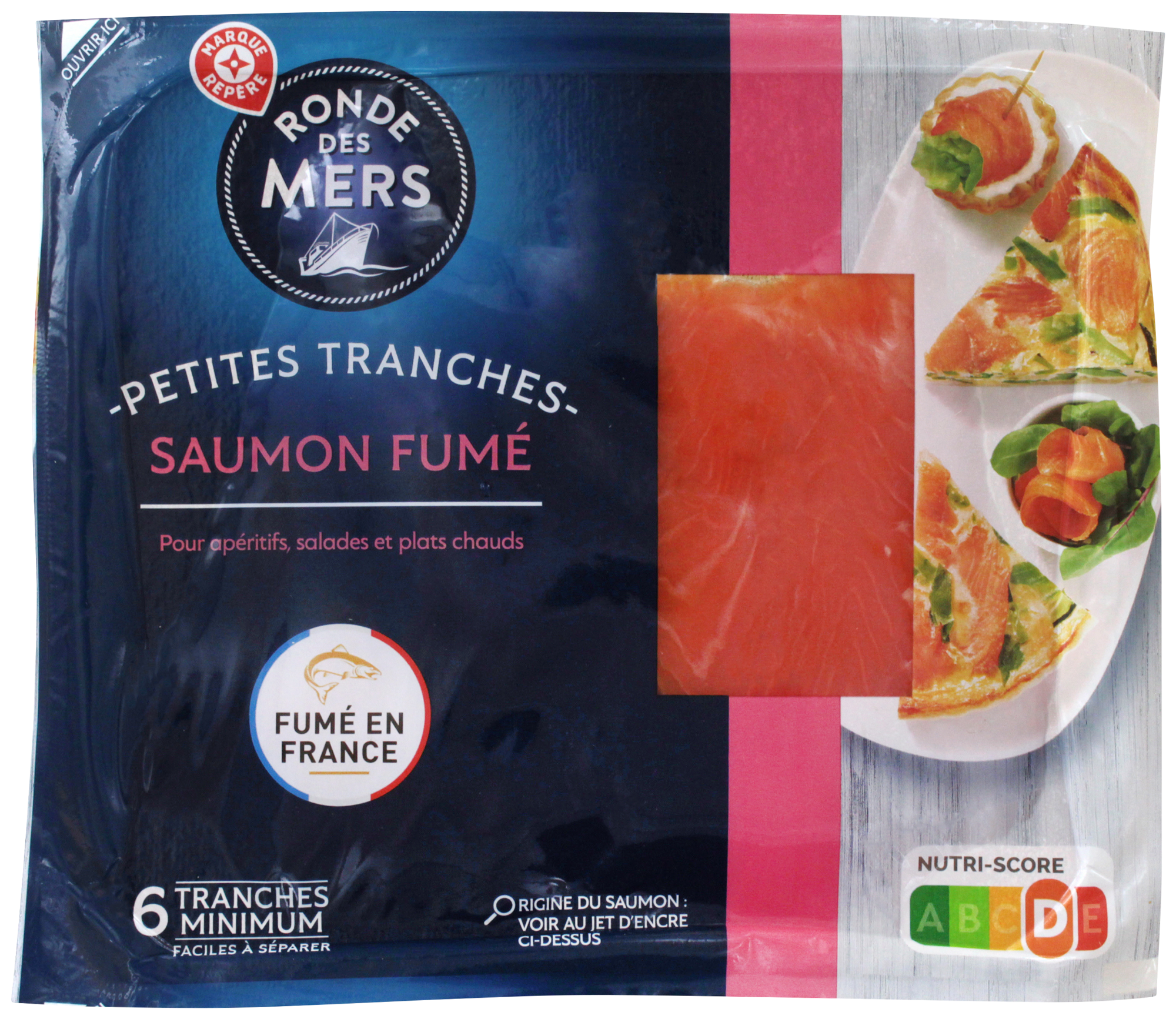 PETITES TRANCHES DE SAUMON FUMÉ