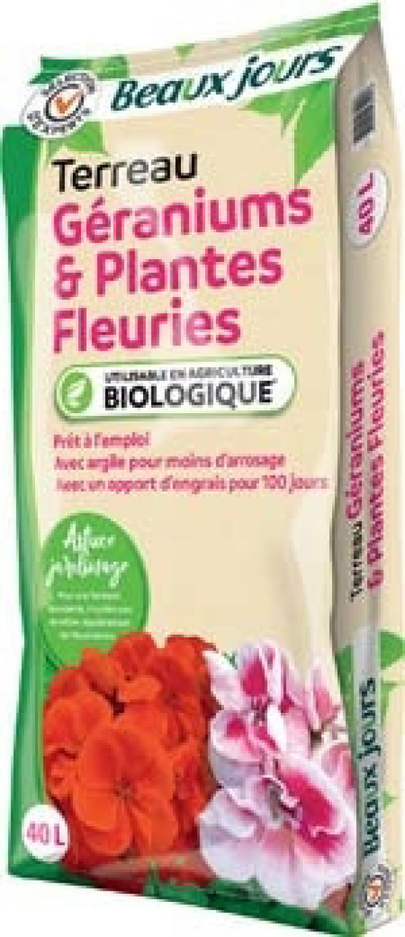 TERREAU GÉRANIUMS & PLANTES FLEURIES