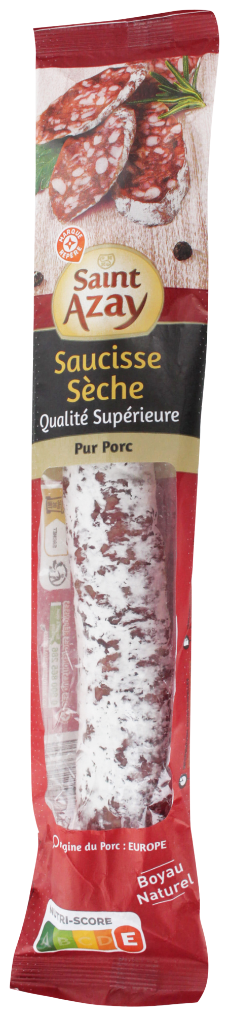 SAUCISSE SÈCHE DROITE DE QUALITÉ SUPÉRIEURE