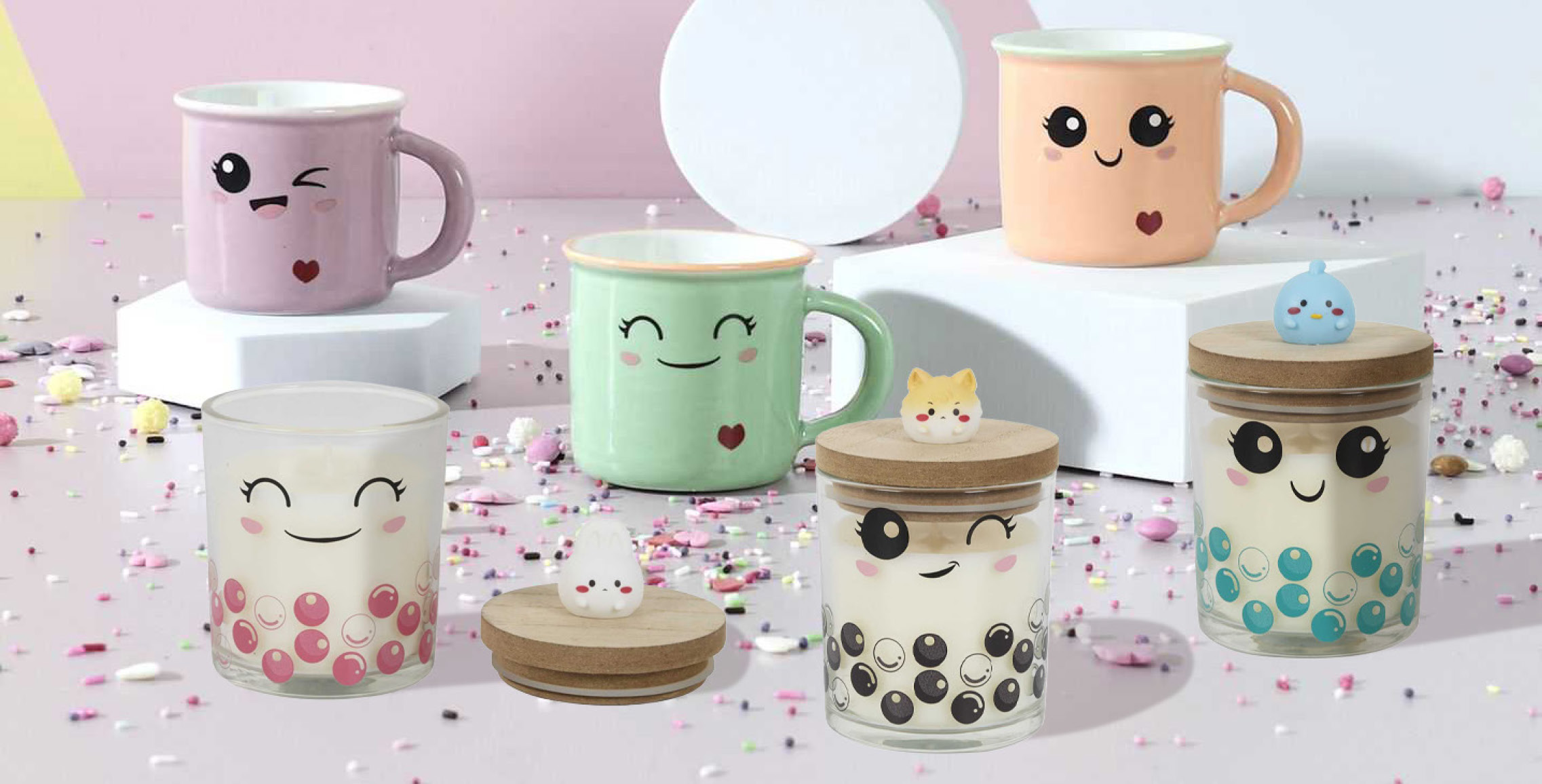 BOUGIE PARFUMÉE PERSONNAGE KAWAII