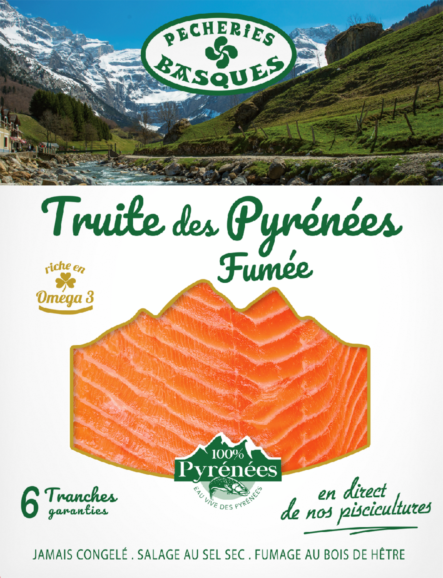 Truite des Pyrénées Fumée