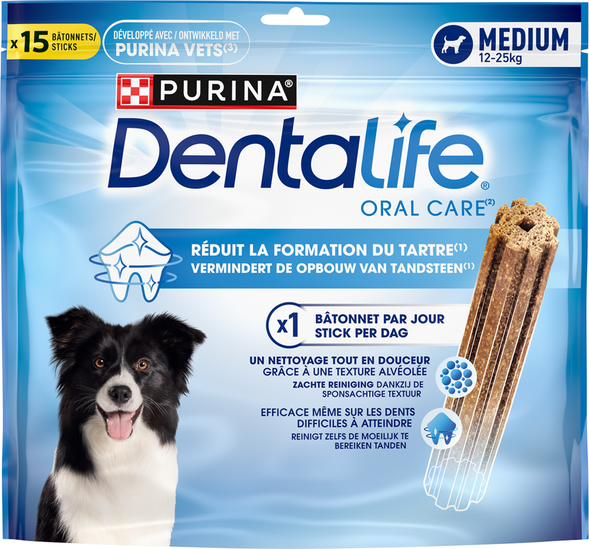 BÂTONNETS À MÂCHER POUR CHIEN DENTALIFE