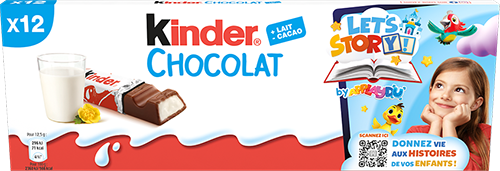 12 BÂTONNETS DE CHOCOLAT AU LAIT