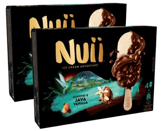 4 BÂTONNETS GLACÉS AMANDE & VANILLE DE JAVA