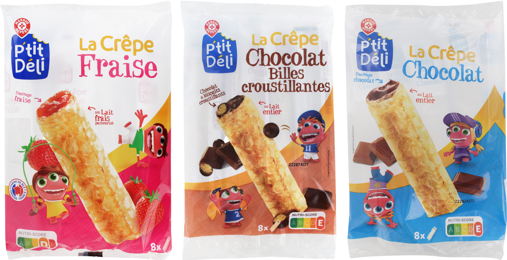 	
SUR LES PRODUITS PRÉSENTS EN MAGASIN DE LA GAMME "CRÊPES" P'TIT DELI