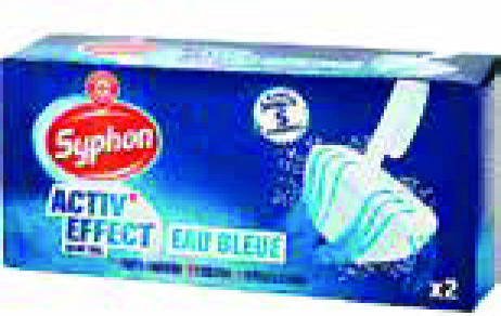 2 BLOCS WC(2) EFFET EAU BLEUE ACTIV EFFECT