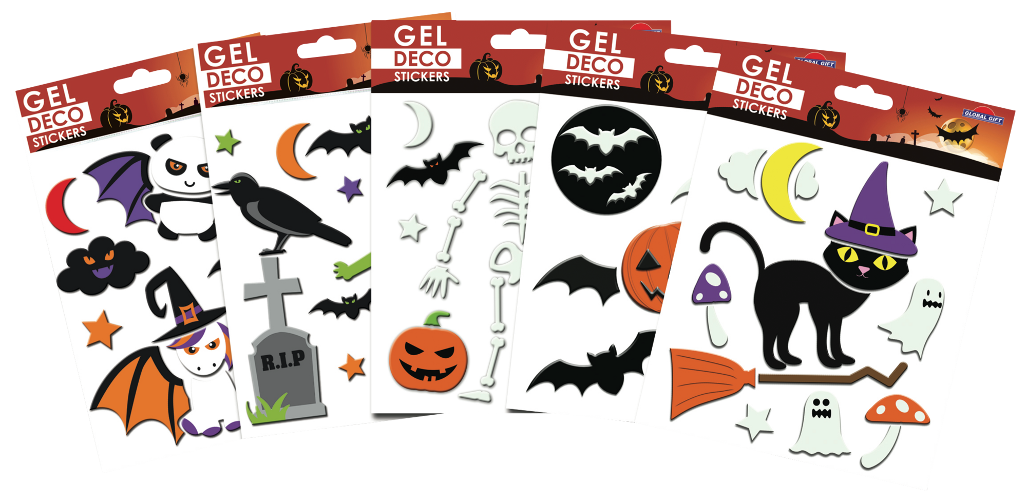 GEL STICKERS HALLOWEEN