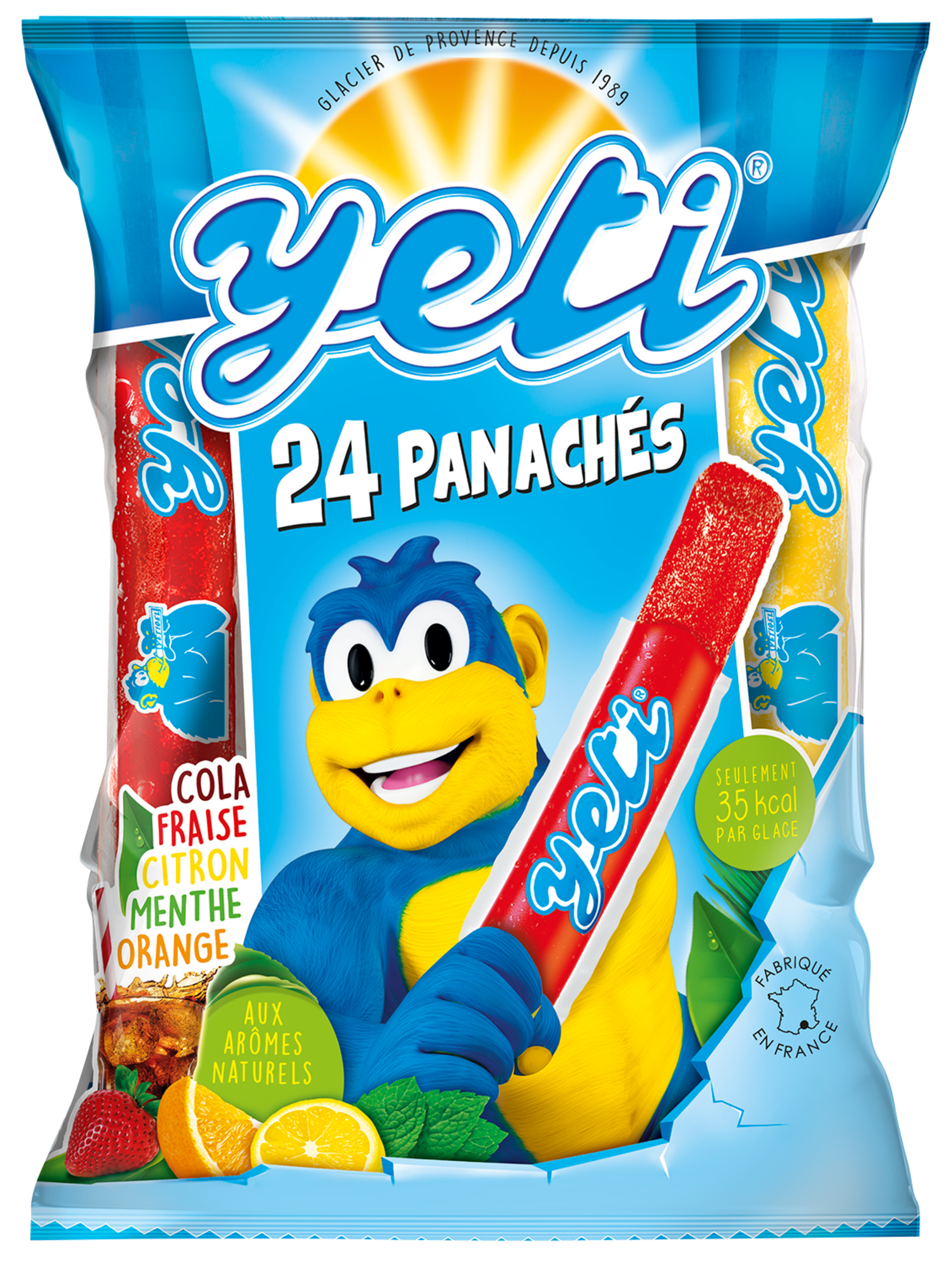 24 tubes glacés panachés